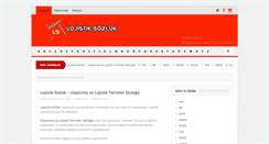 Desktop Screenshot of lojistiksozluk.com