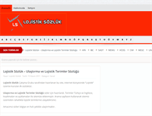 Tablet Screenshot of lojistiksozluk.com